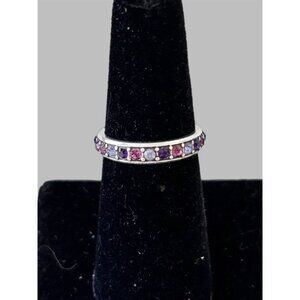 Brighton CRYSTAL PALACE Ring Size 6 Pink Multi Color Size perfect for stacking.